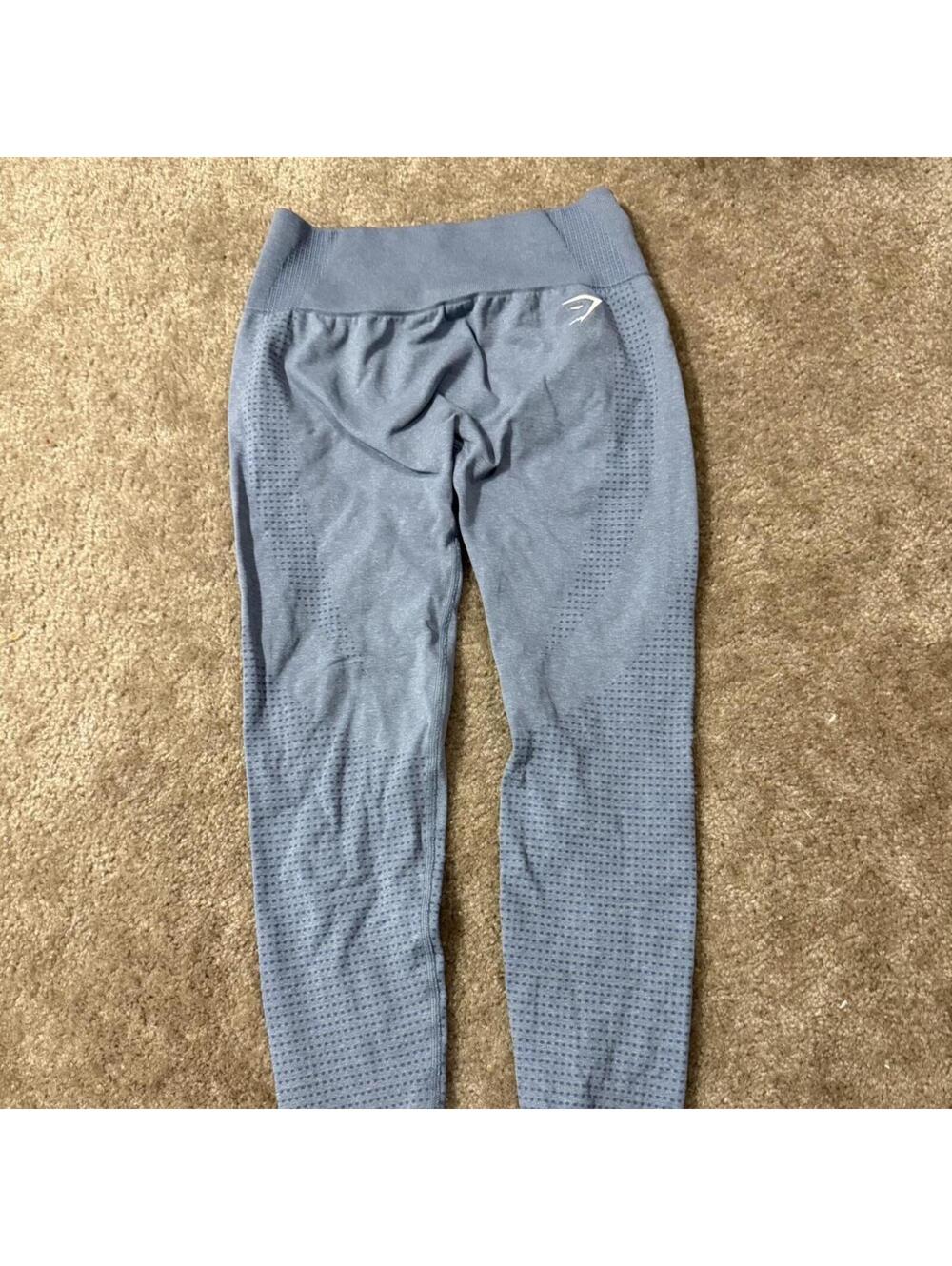 Gymshark Women's Blue and Grey Legging